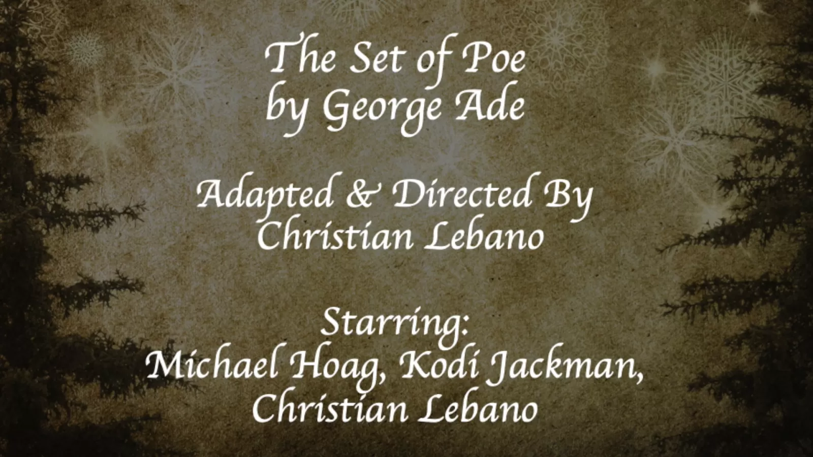 "The Set of Poe" by George Ade